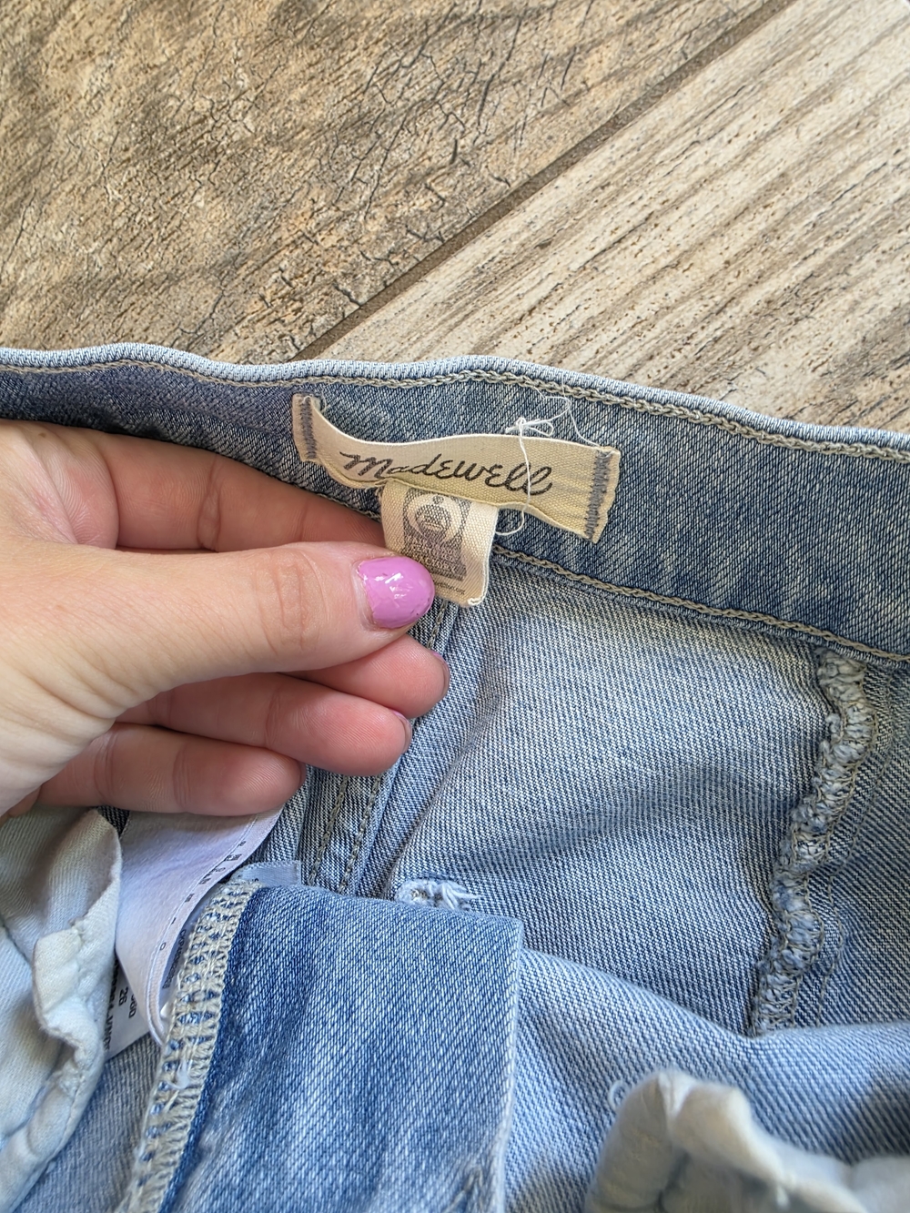 Madewell Emmett WideLeg Crop Jeans Light Blue Wash Sz 26 - Picture 5 of 6